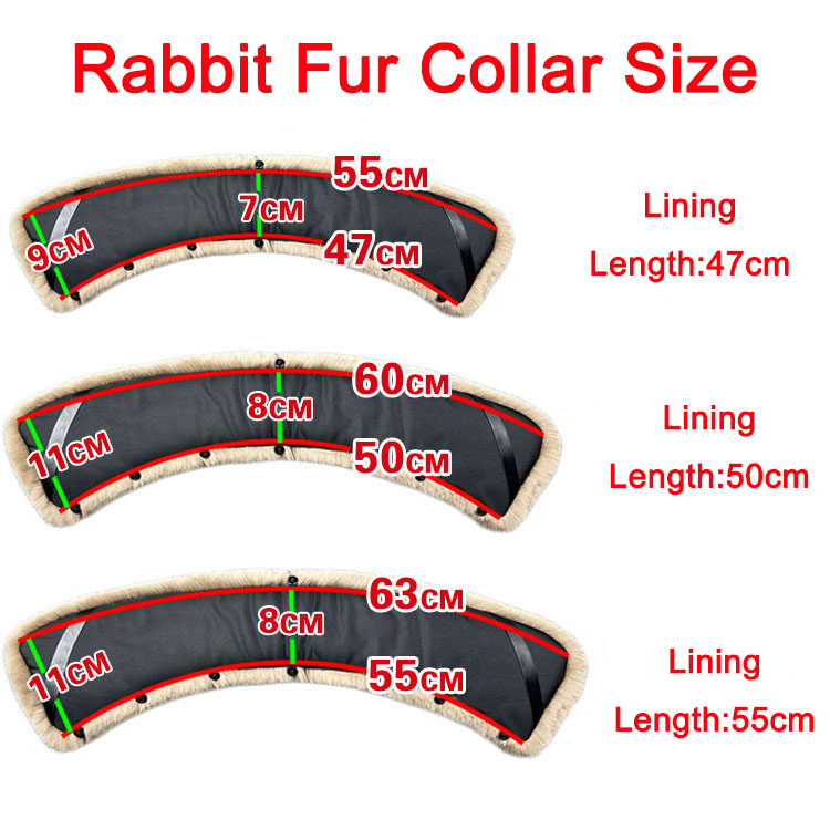 100% Rex Rabbit Fur Collar Men - Winter Clothing Pk ulasan dan harga